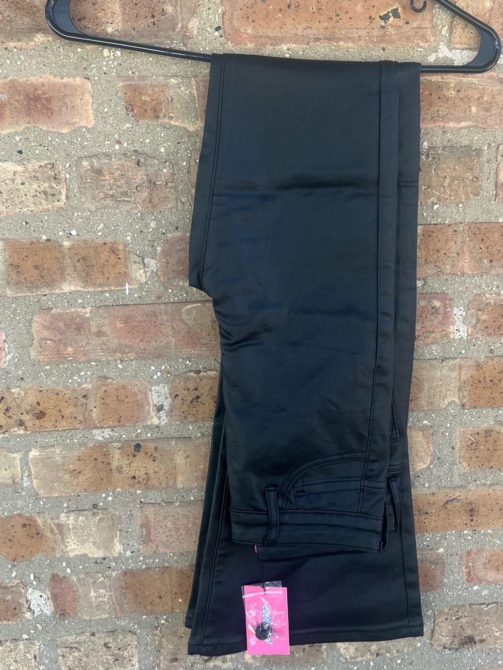 Edikted Luna Faux Leather Pants - NEW!! Size small, black.